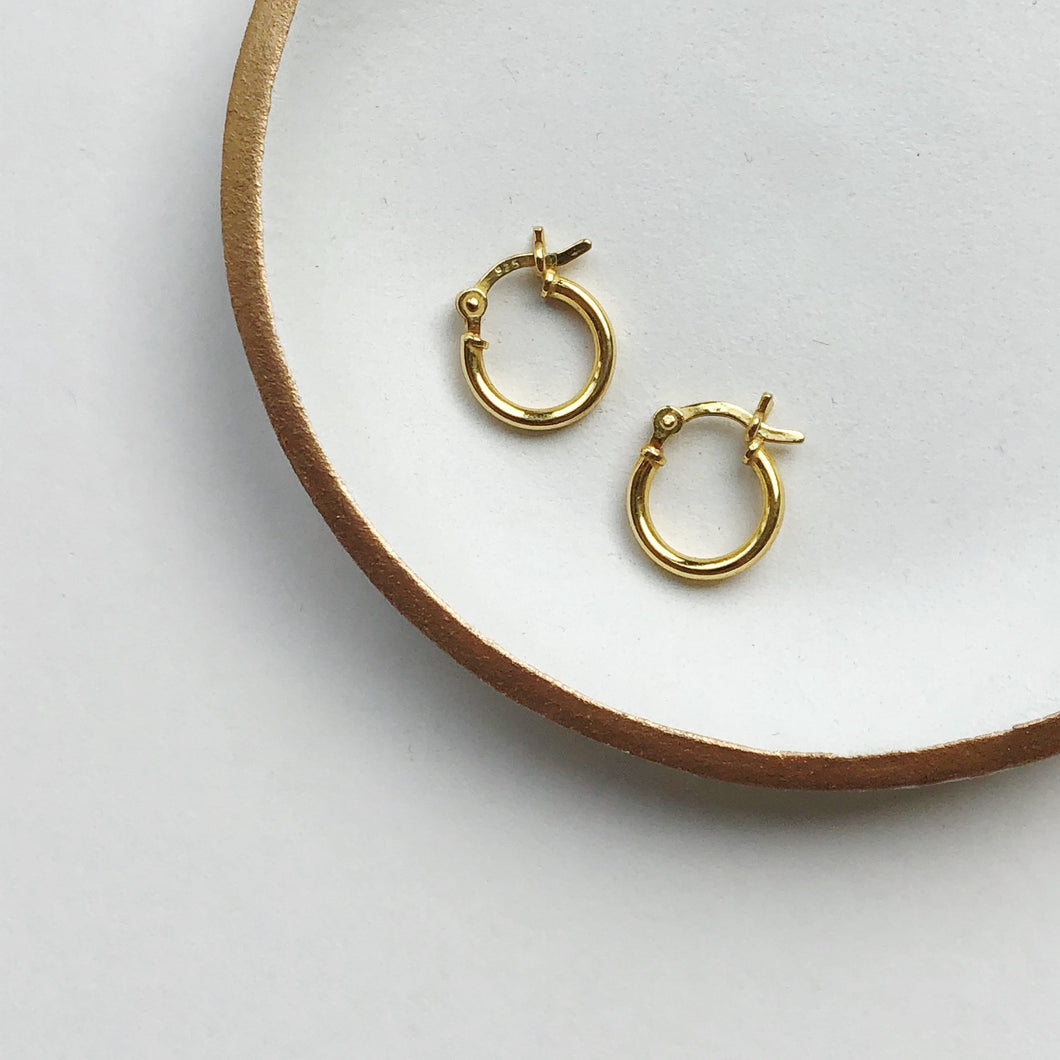 Gold Pixie Hoop Earrings XS